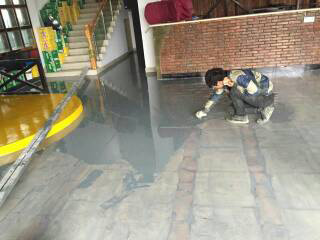 無錫燒烤酒吧自流平地坪